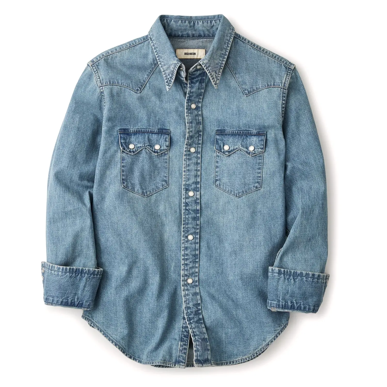 Buck mason japanese denim western shirt 1