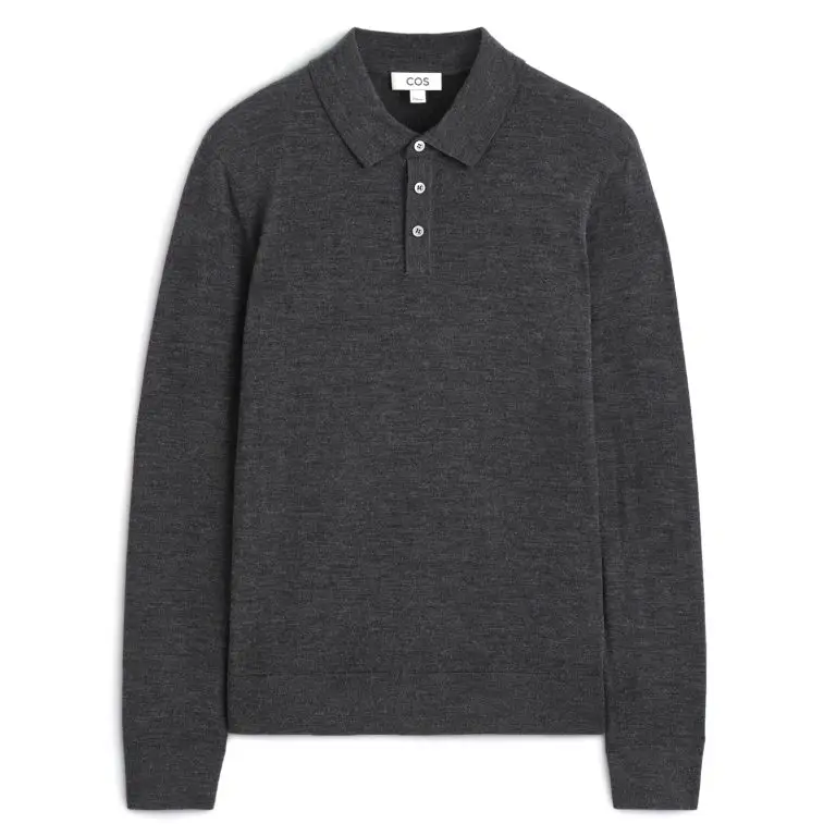 Cos merino wool polo shirt 1