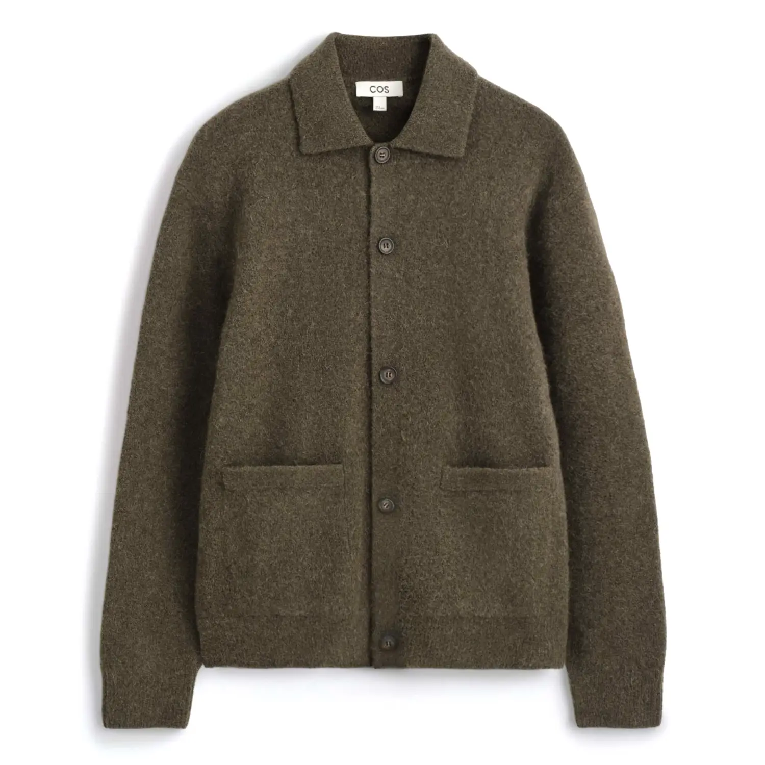 Cos textured collared cardigan 1
