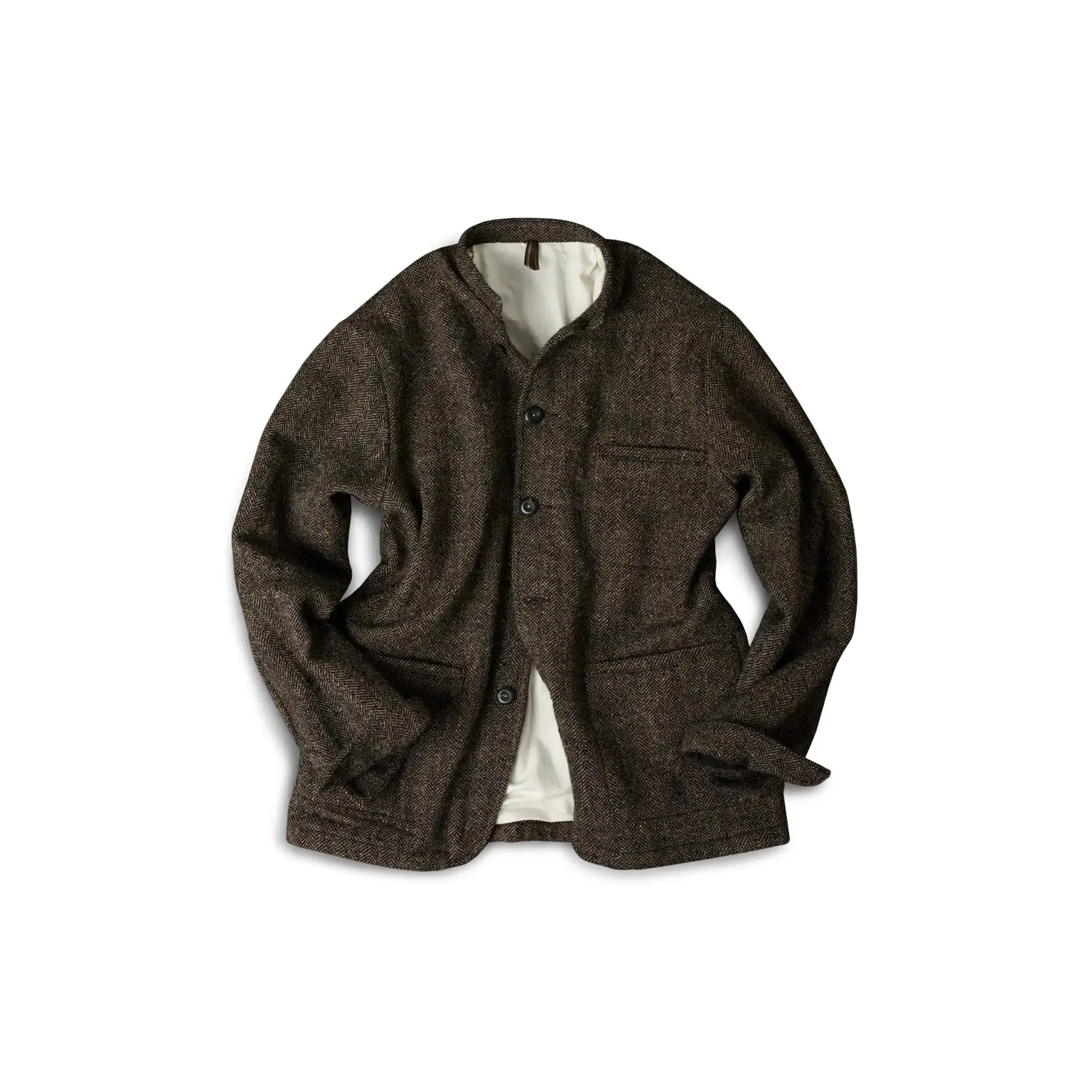 Drakes woodward herringbone tweed jacket
