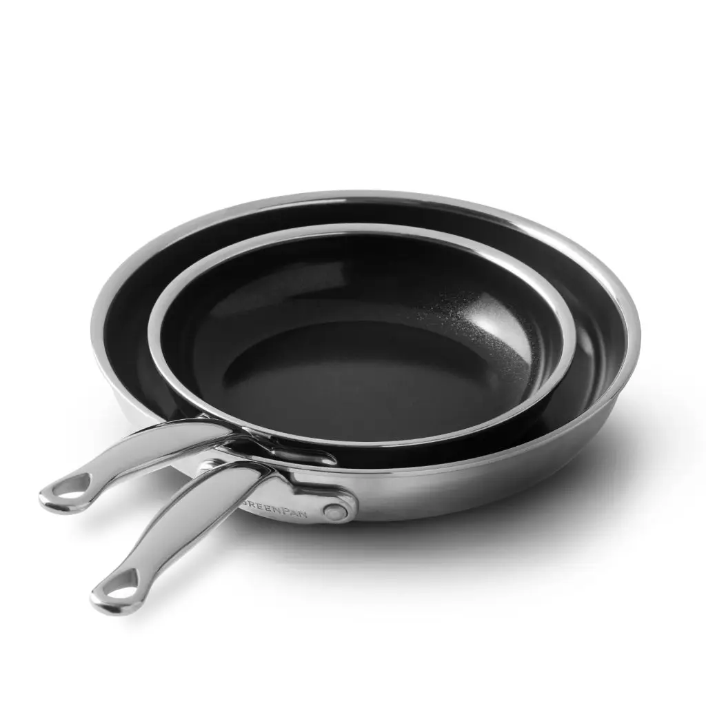 Greenpan premiere max fry pan set