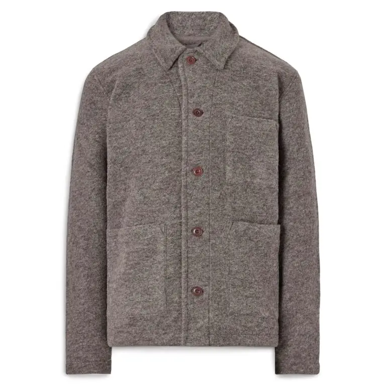 Hartford Brushed felt blouson jacket