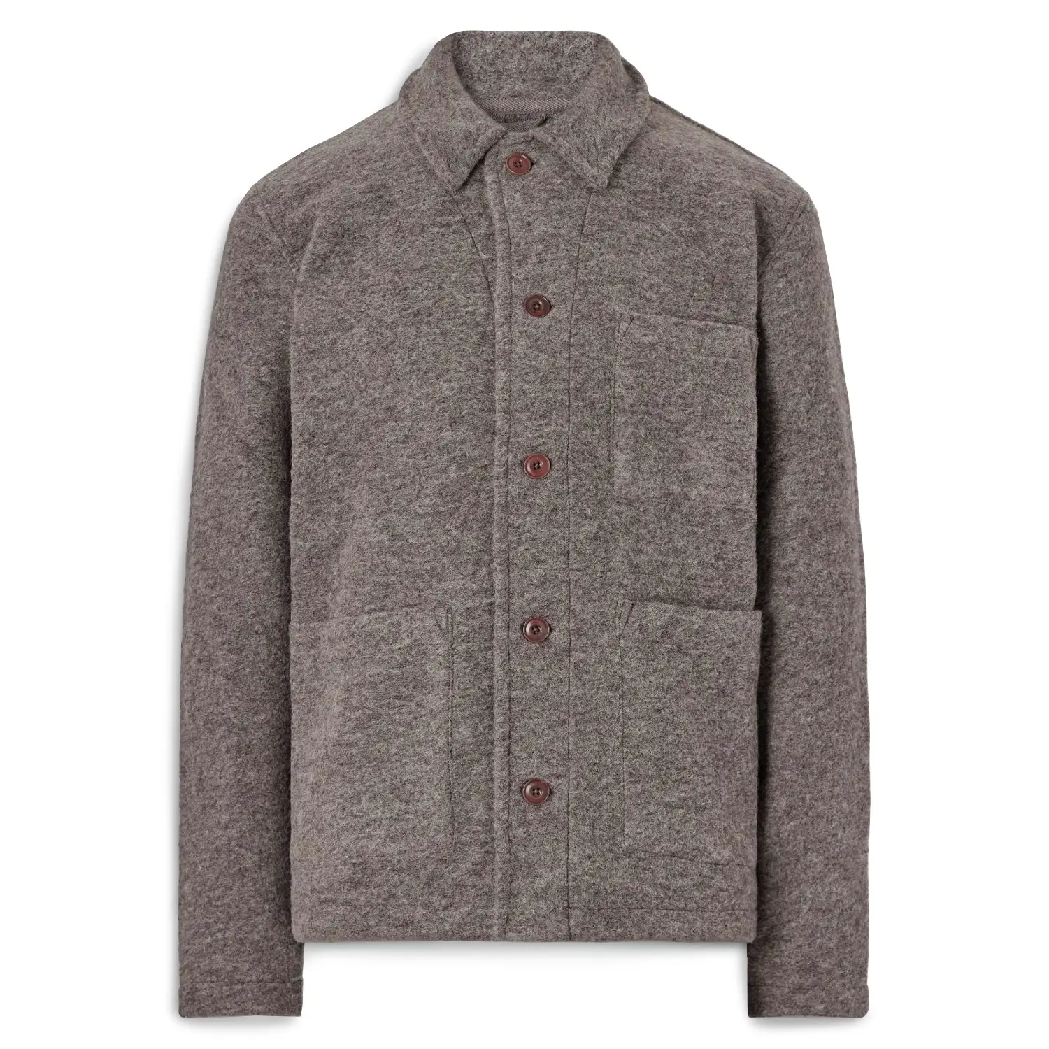 Hartford brushed felt blouson jacket 1