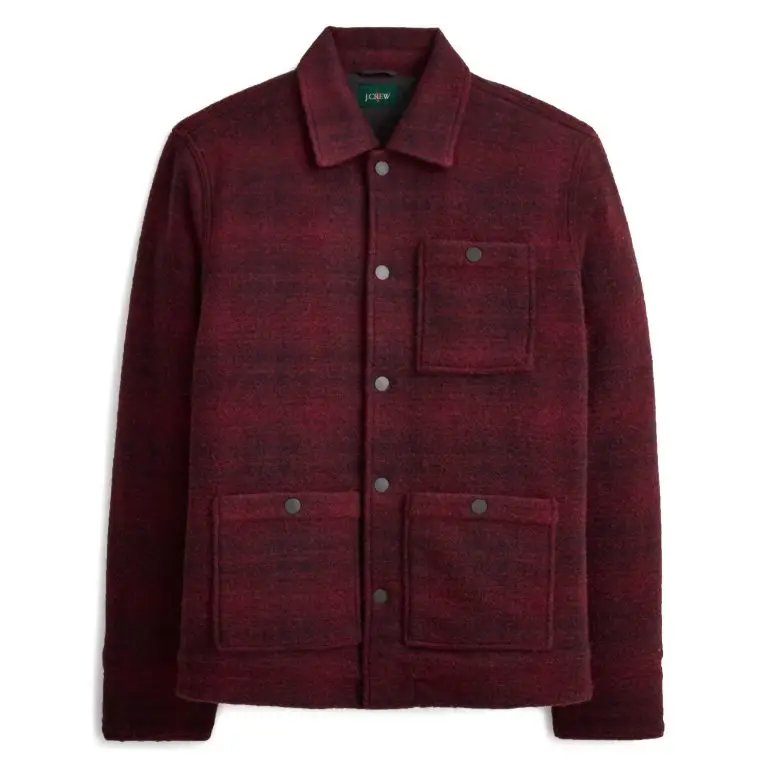 Jcrew wool blend sherpa fleece coverall jacket 1