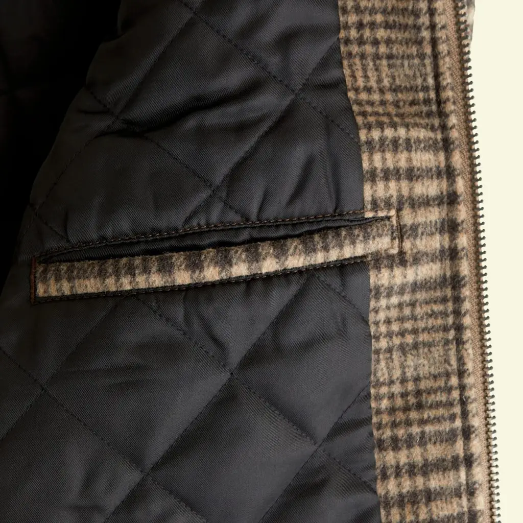 Lightweight jacket lining example