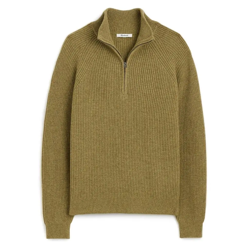 Madewell quarter zip sweater 1