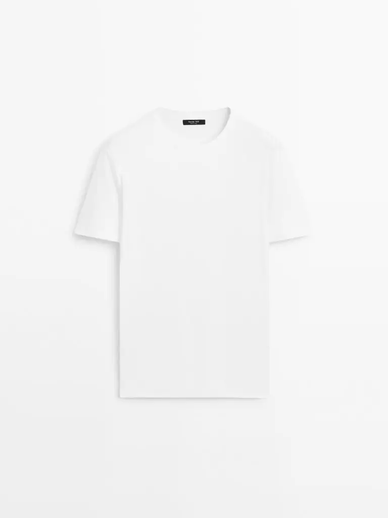 Fitted cotton T-shirt