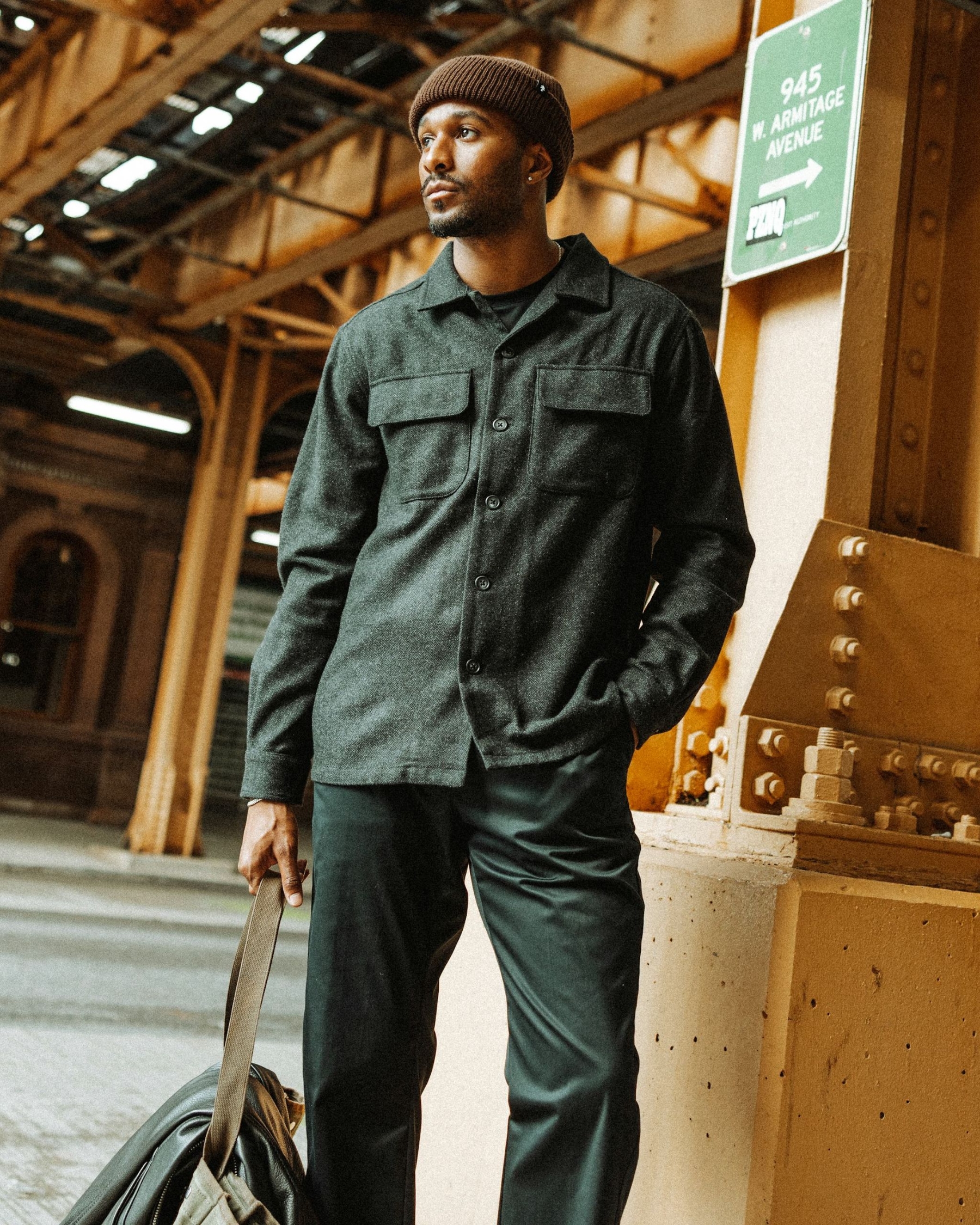 Men's shirt jacket outfit inspiration