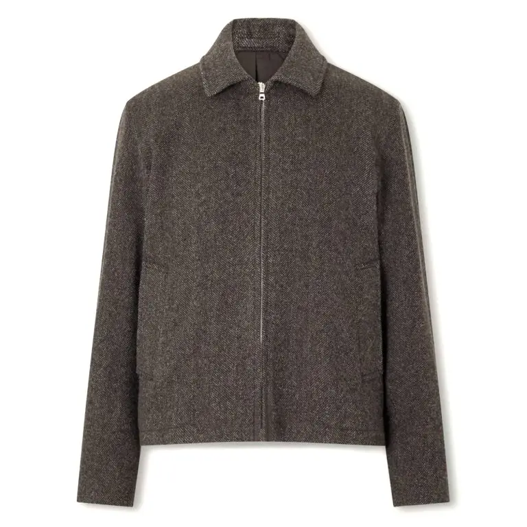 Mr P. Herringbone blouson jacket