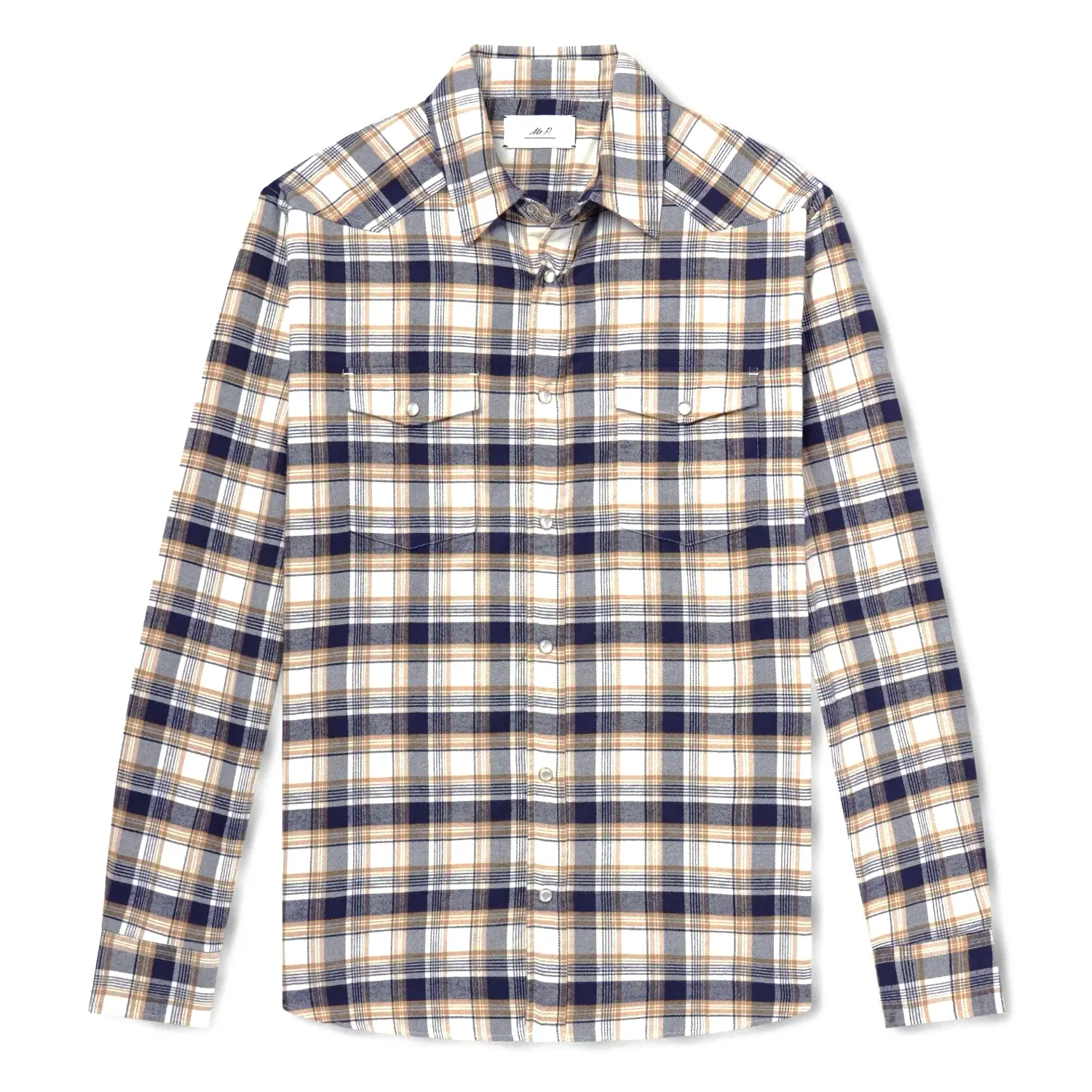 Mr p western checked organic cotton shirt 1