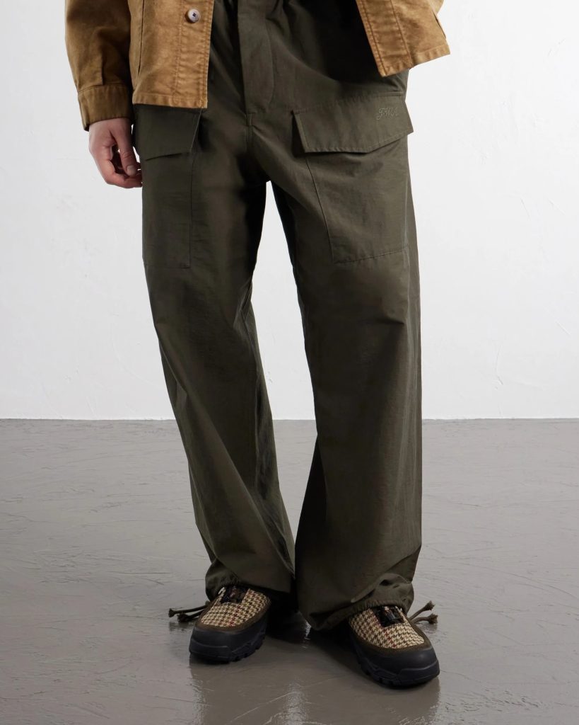 Diemme's 'Grappa Hiker' sneaker ($620) is reworked with Rayon Vert in houndstooth wool-tweed and suede.