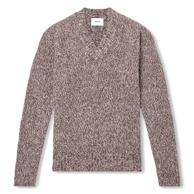 NN07 Flint merino V-neck sweater