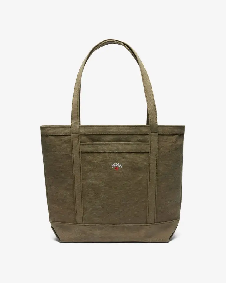 Washed canvas tote