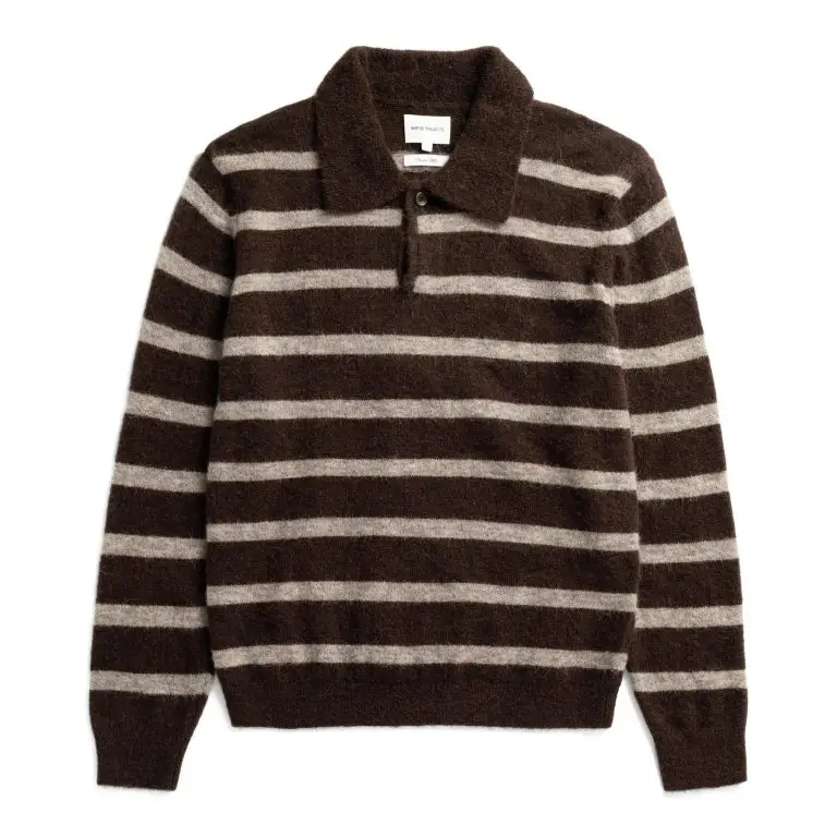 Norse Projects Gudme Baby Alpaca Stripe polo