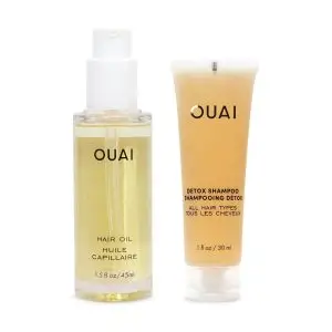 Ouai hair oil amp detox shampoo set
