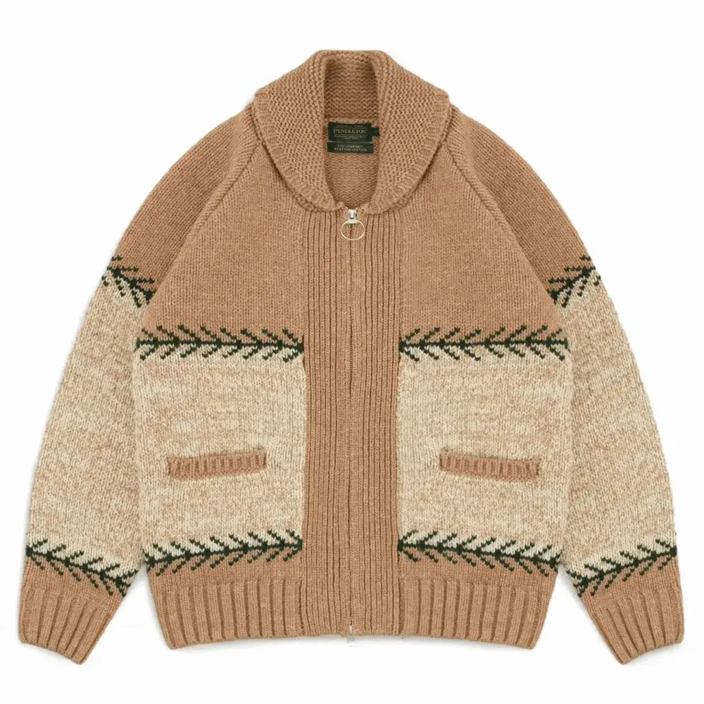 Pendleton shawl cowichan cardigan