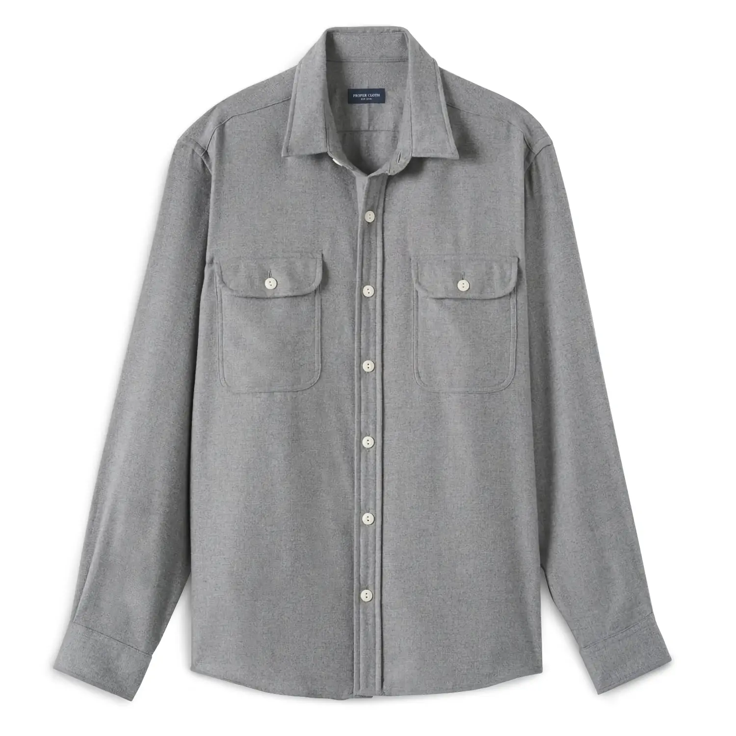 Propercloth cotton cashmere italian flannel shirt 1