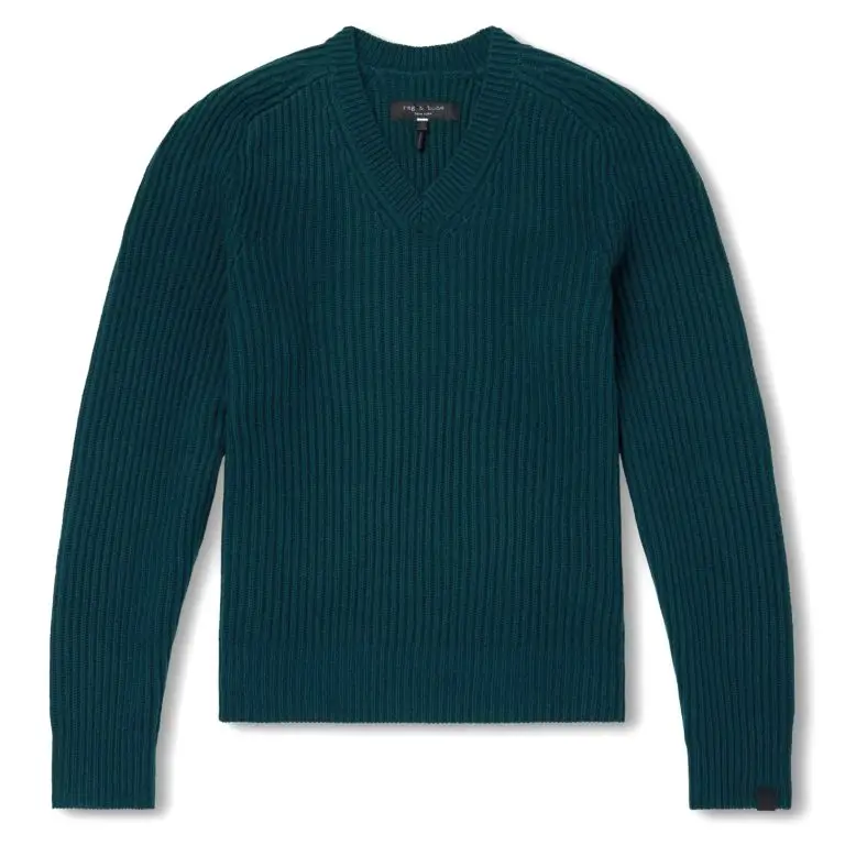 rag & bone Ribbed V-neck sweater