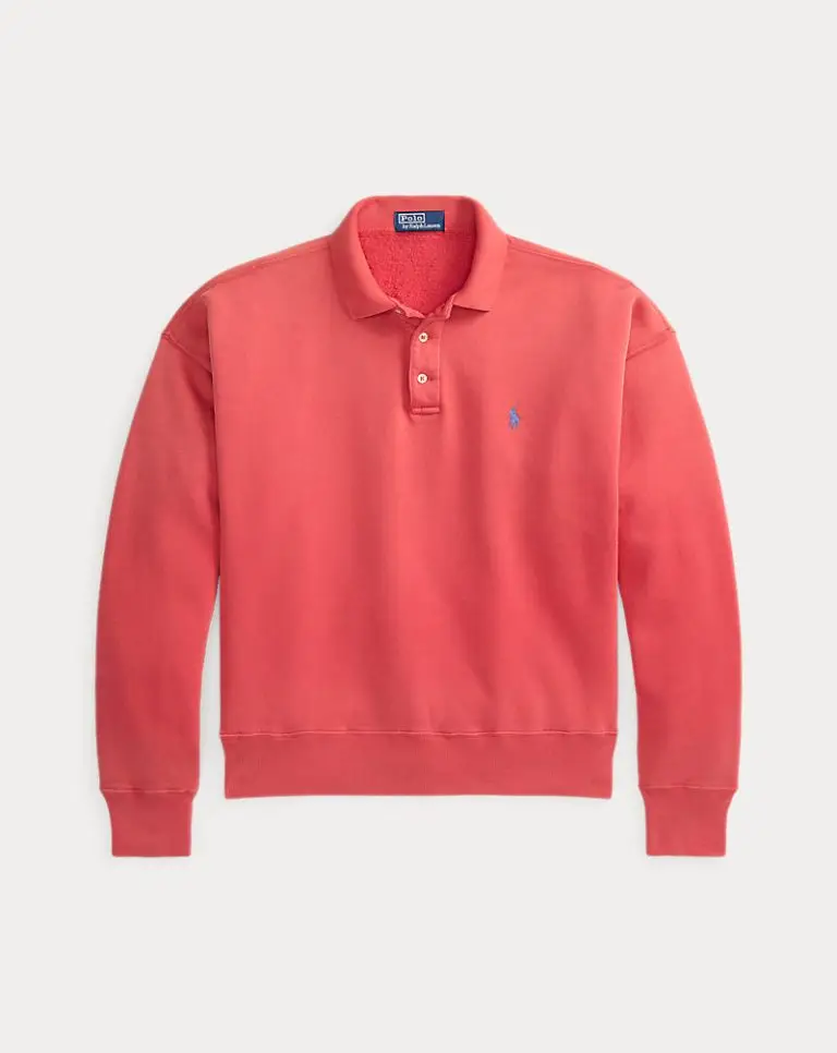 Vintage Fit Polo-Collar sweatshirt