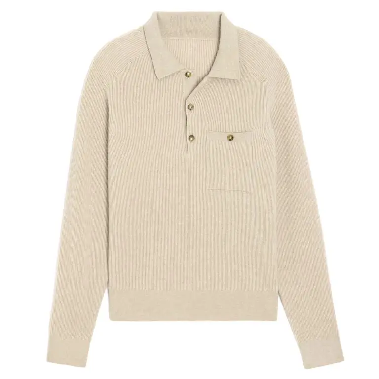 Cashmere sweater polo