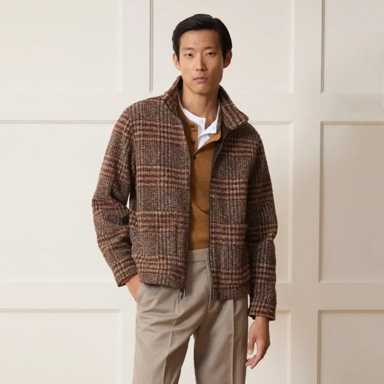 Italian mockneck jacket