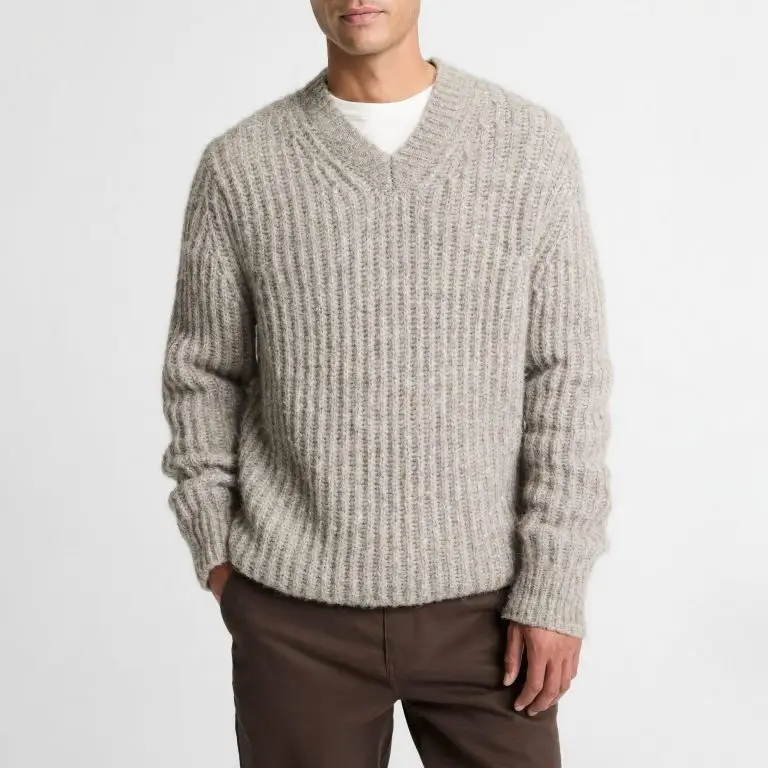 Softspun Alpaca V-neck sweater