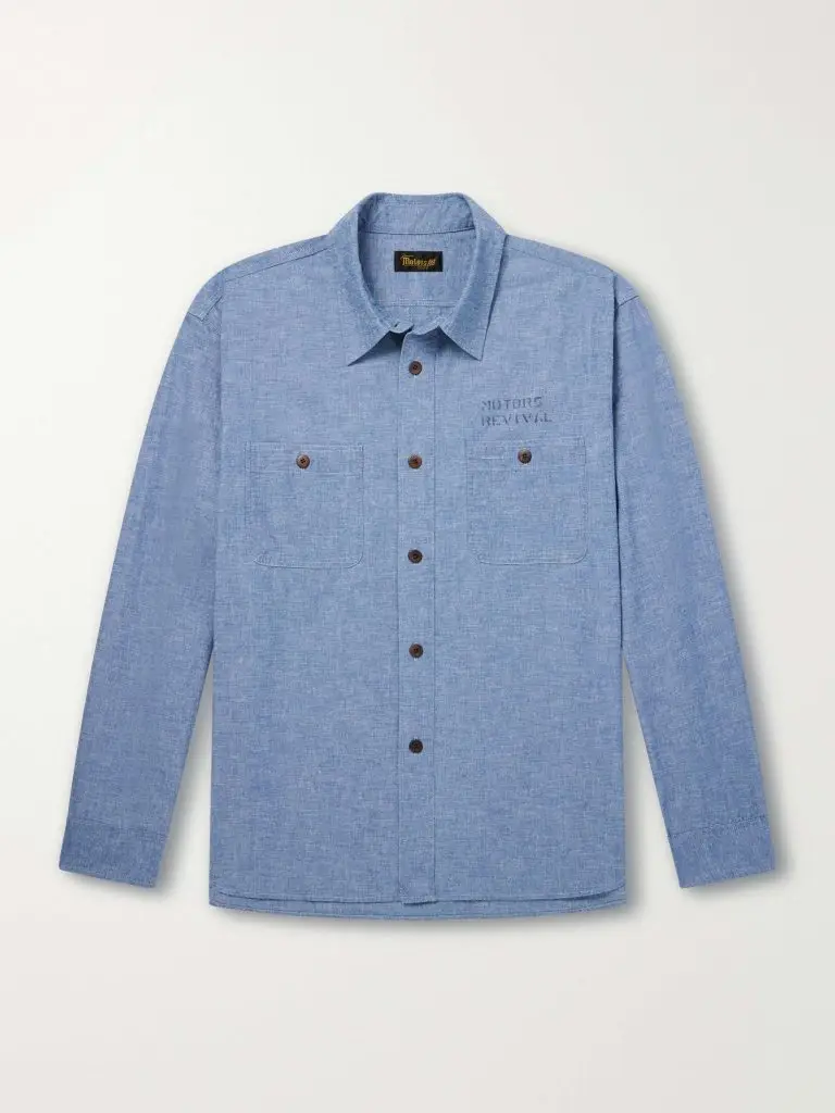 Visvim Briggs Cotton-Chambray shirt