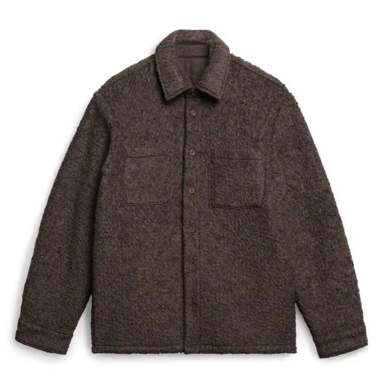 Mount reversible boucle overshirt