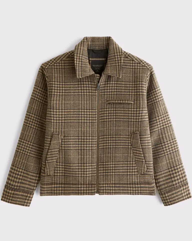 Wool-Blend zip jacket